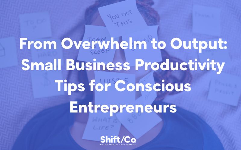 overwhelmed entrepreneur struggling with business productivity