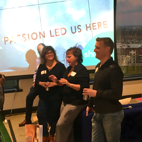 Shift/Co leadership presenting at the first in-person event in DFW