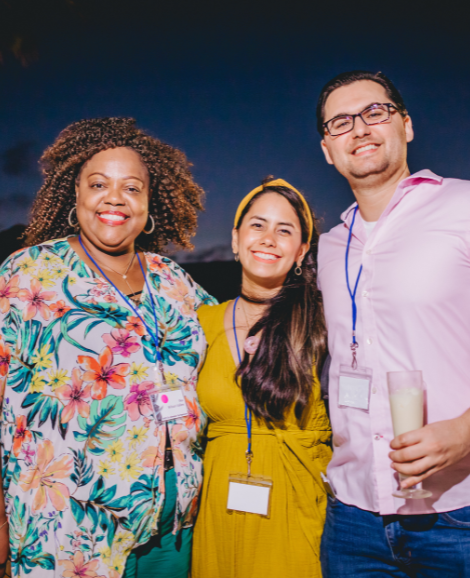 Shift/Co Supports Entrepreneurs Three smiling Shift/Co members